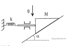 Брусок массой m1 лежащий на гладком горизонтальном столе с помощью пружины жесткостью k