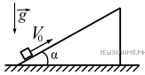 Гладкий клин массой м стоит на горизонтальной поверхности стола
