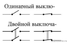 Как сделать двойной выключатель из одинарного на две лампочки